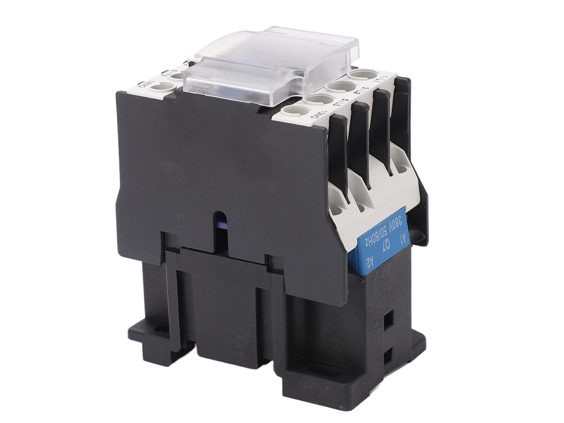 Contactor De Ca De 380 V Y 18 A Con Contactos De Plata Y Carcasa De Abs Ignífugo.