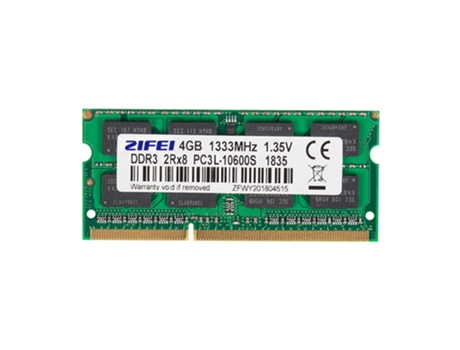Memoria RAM SLOWMOOSE para Portátil (DDR3L - 4 GB - 1333 1.35V)