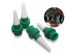Kit De Riego Por Goteo Automático Con Conos Cerámicos Para Plantas Jardín Interior Exterior 4 Piezas