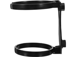 Portavasos Plegable Negro Para Equipaje De Cabina: Accesorio De Viaje Compacto Y Resistente, Compatible
