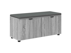 Maison Exclusive - Banco De Entrada Con Cojín Gris Sonoma 100 X 38 X 46 Cm