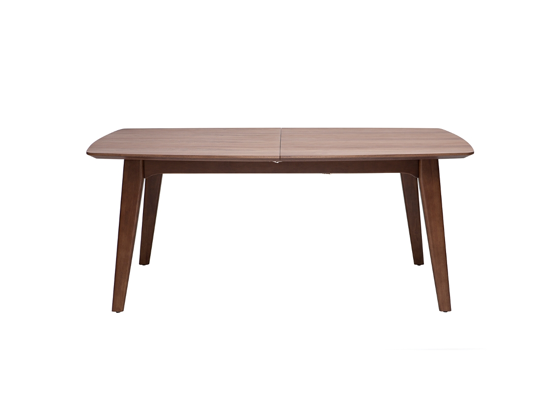 Mesa de comedor diseño extensible nogal L180-230 FIFTIES MILIBOO