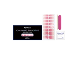 Pegatinas de uñas de gel suave de color rosa dulce