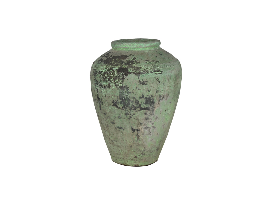 Anfora Terracota Pieza Unica Antigua 65x65x72cm