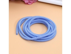 Cubierta Protectora Enrollable Para Cable De Datos Móvil, Protección De Cuerda De Cable Usb, Blanco, Azul Agua, Azul Zafiro