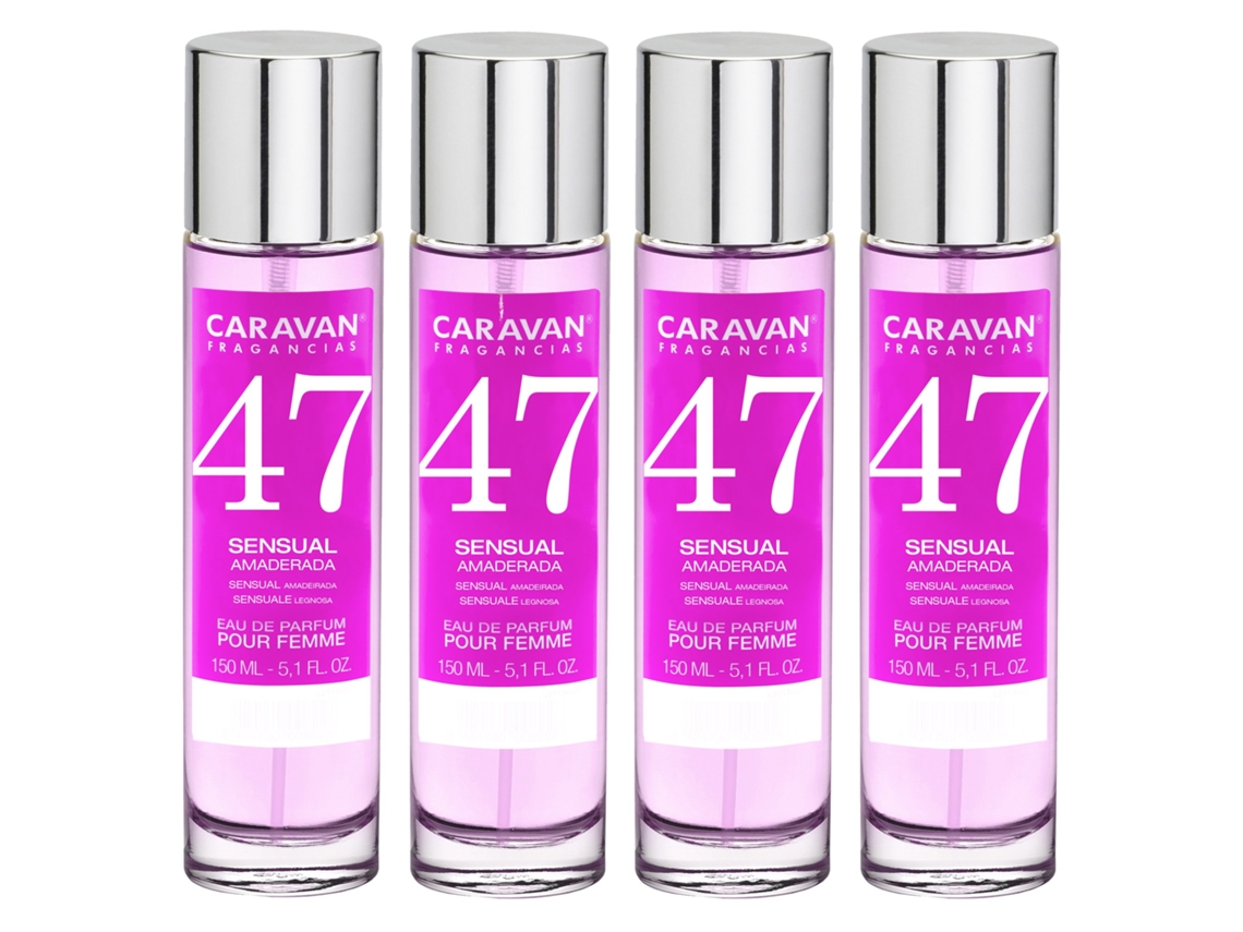 4x Perfume de Mujer Nº47 150ml CARAVAN