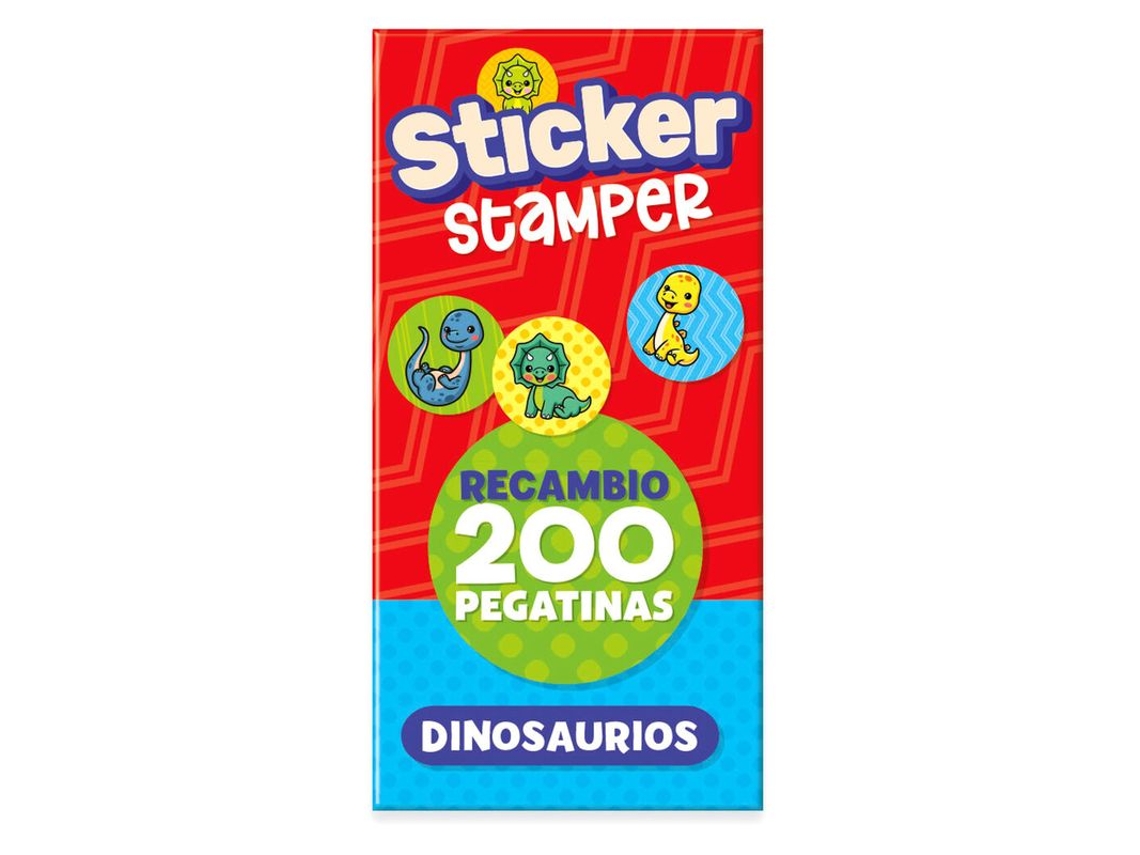Imagiland Recambio Sticker Stamper Dinosaurios 200 Pegatinas Ptst10 Imagilandp25