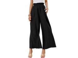 Pantalones Bohemios De Talle Alto Para Mujer, Pantalones Anchos Y Fluidos.