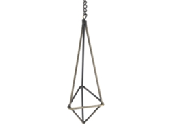Elegante Soporte Colgante Triangular Geométrico Para Plantas Aéreas, Bromelias Y Decoración Del Hogar.
