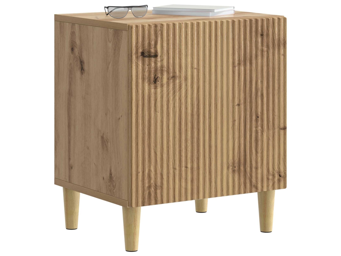 Maison Exclusive - Armario De Noche 2 Pcs Roble Artesanal 43 X 34,5 X 50 Cm