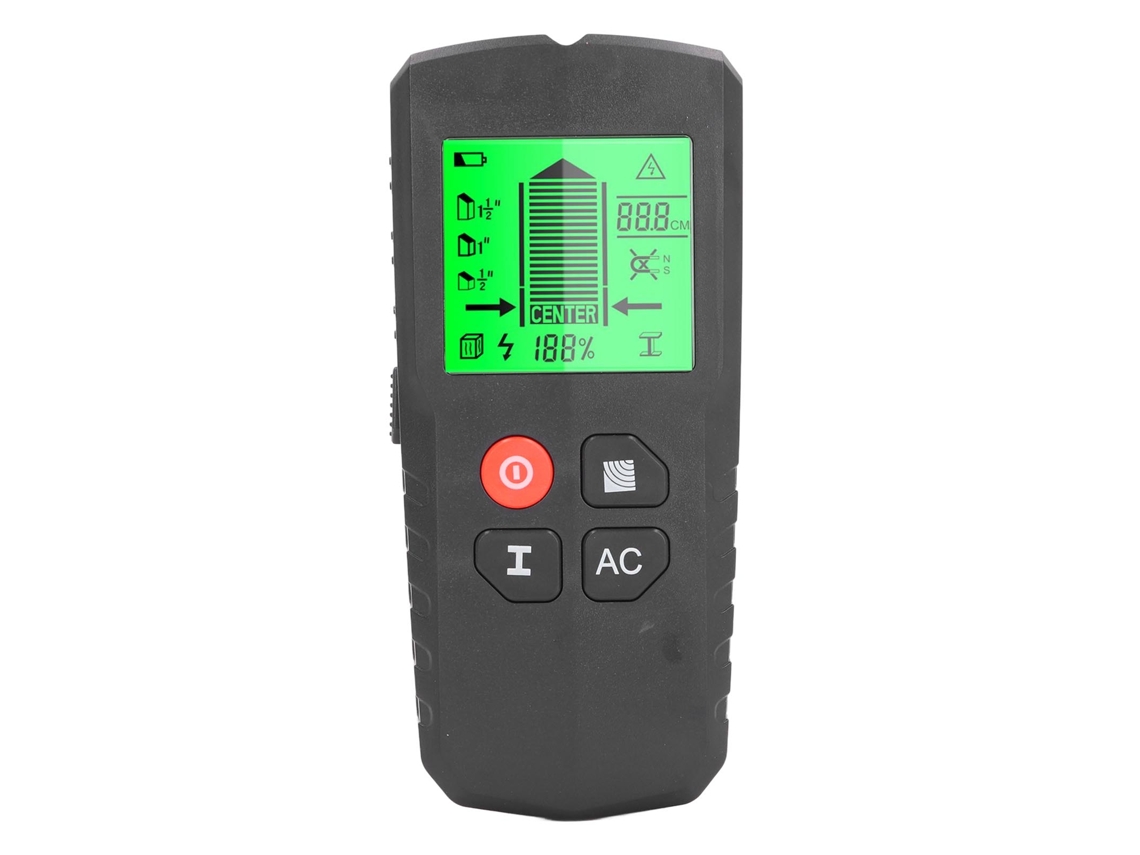 Detector De Haz 5 En 1 Con Pantalla Lcd Sensible Y Precisa Para Detectar Cables Ocultos En Madera, Metal Y Corriente Alterna.