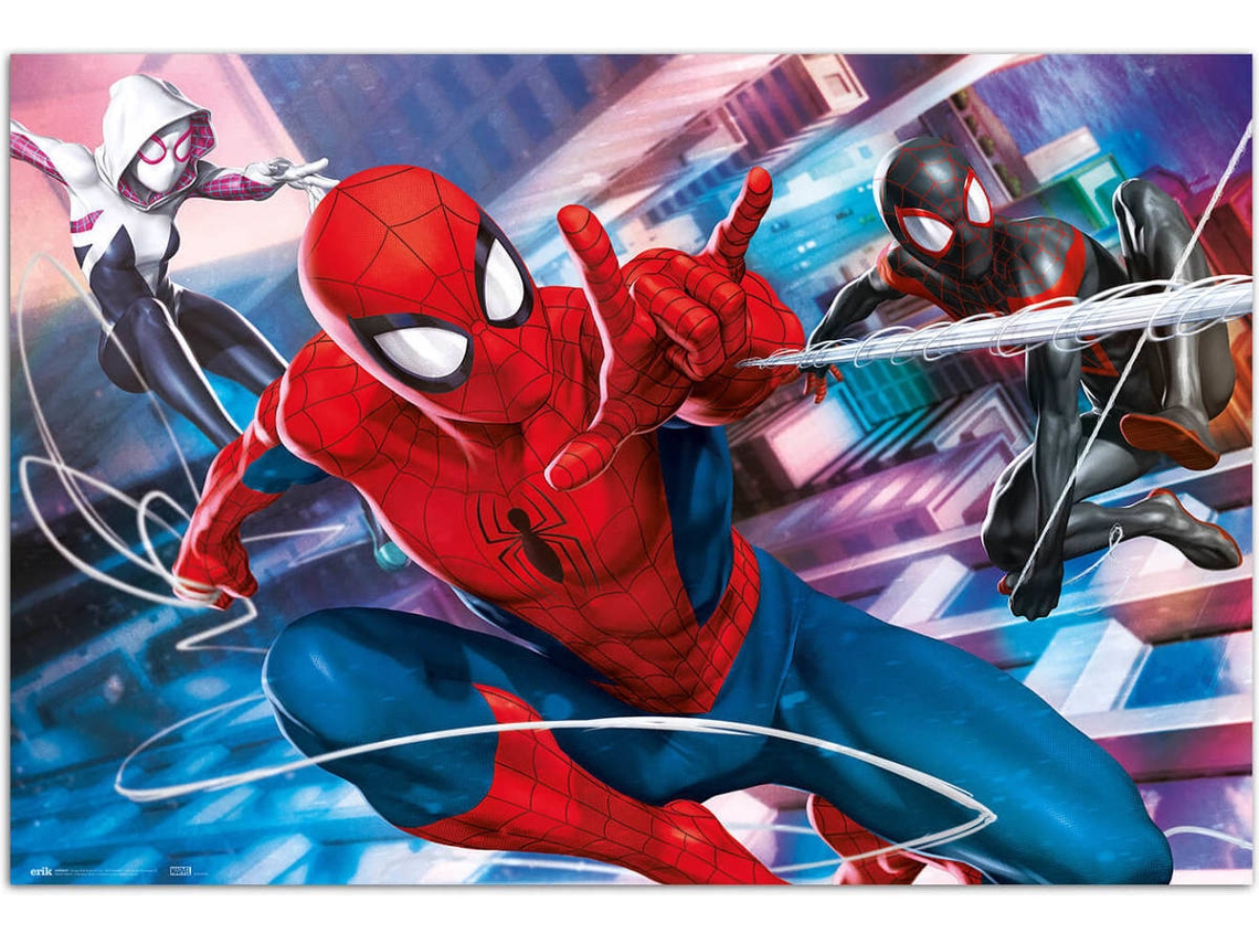 Poster Spider-Man Peter Parker Miles Morales & Gwen Stacy Marvel Comics