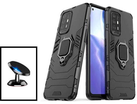 Kit Carcasa + Soporte Oppo A94 5G GIFT4ME Negro