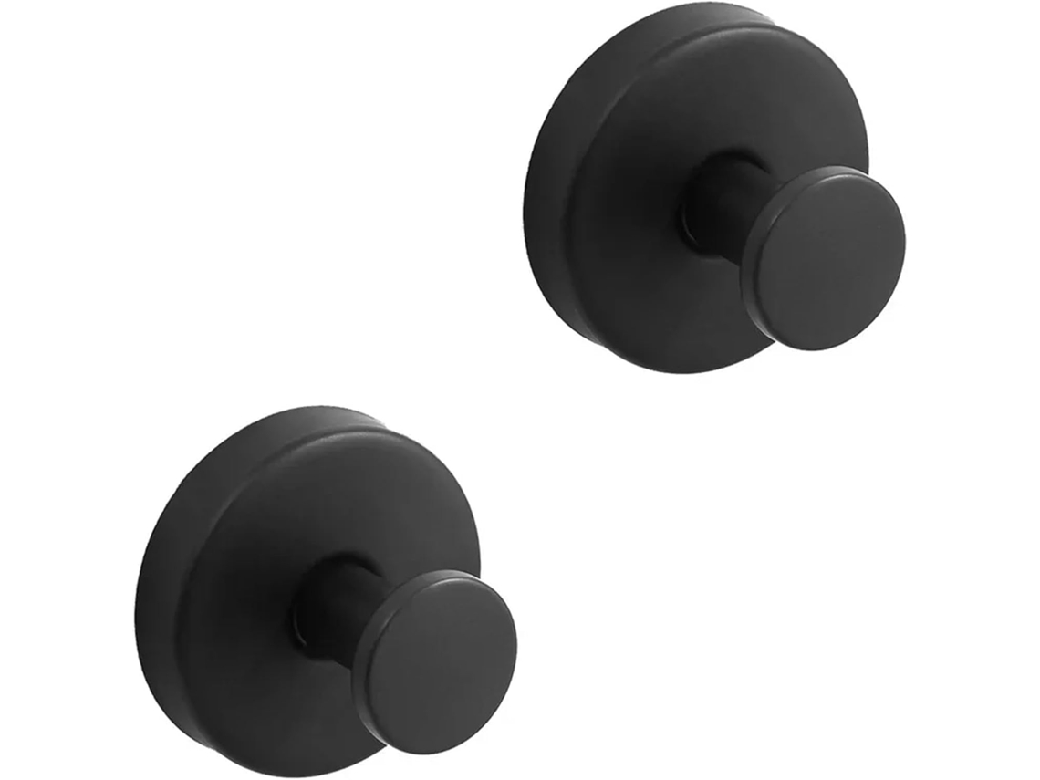 Topbathy Gancho De Pared Color Negro Para Ducha, Fácil Instalación