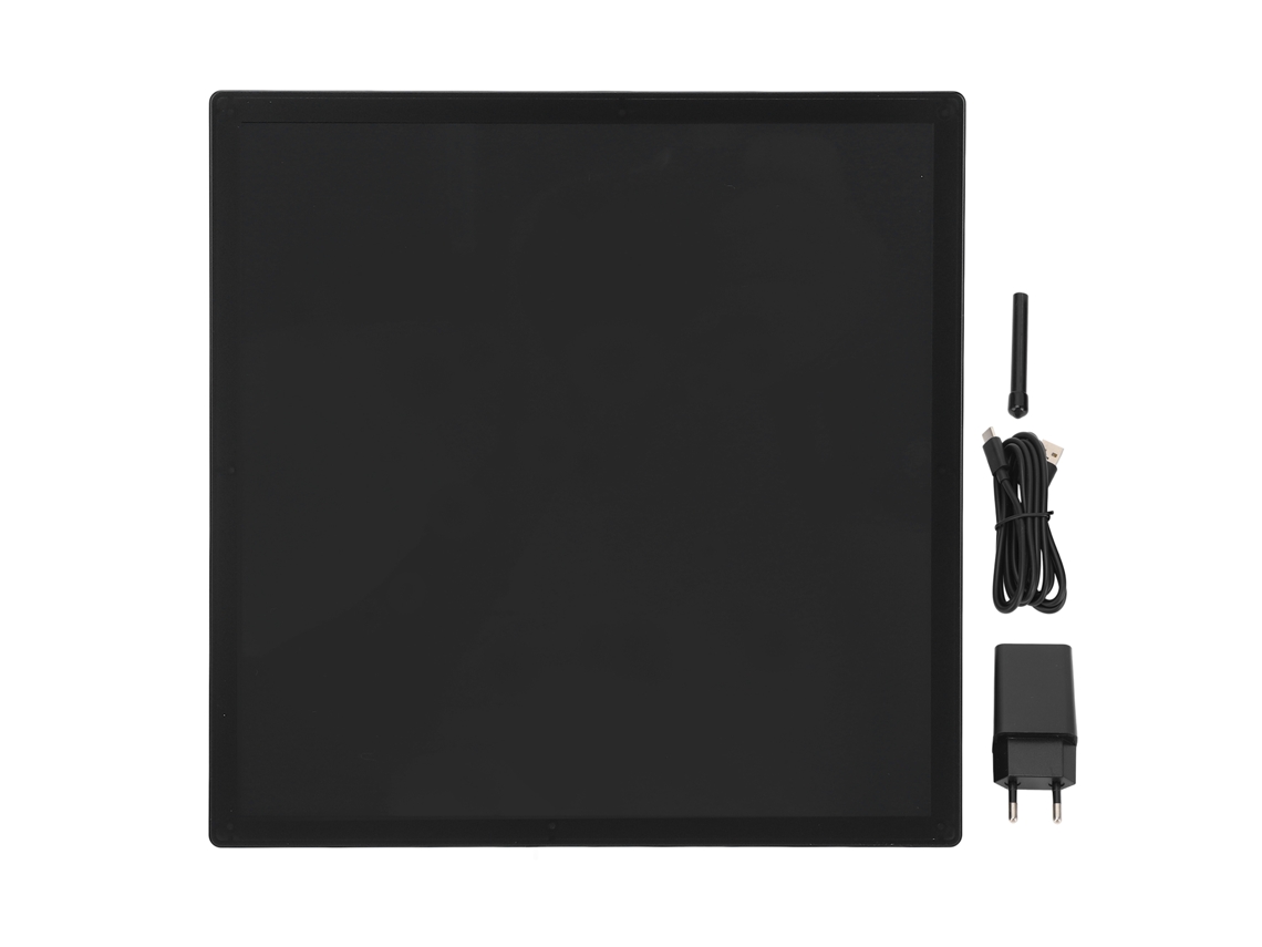 Reloj Digital Led 16x16 Pixels Pantalla Programable Arte Multifuncional Enchufe Eu Ac100-240v