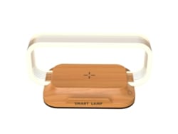 Lámpara De Noche Con Cargador Inalámbrico, Lámpara De Mesa De Noche Con Puerto Usb, Lámpara De Escritorio Led Moderna Y Regulable Para Dormi