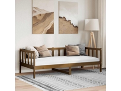 Sofá Cama Sin Colchón Madera Maciza Pino Marrón Miel 90x200 Cm