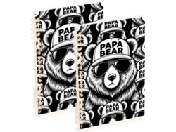 Besportble Juego De Osito De Peluche Negro Y Polipropileno 21,1 X 14,5 Cm Puedes Usar Este Cuaderno Para La...