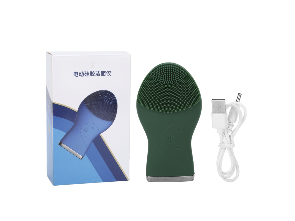 Instrumento eléctrico de silicona para la limpieza facial de poros.
