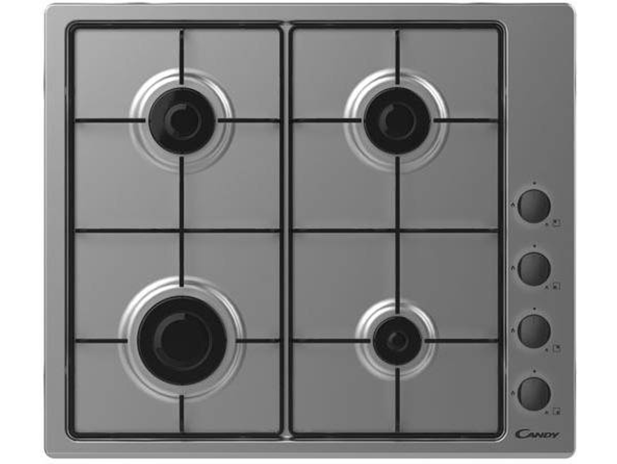 Placa de Gas CANDY CHW6LBX (Gas Natural - 59 cm - Inox)