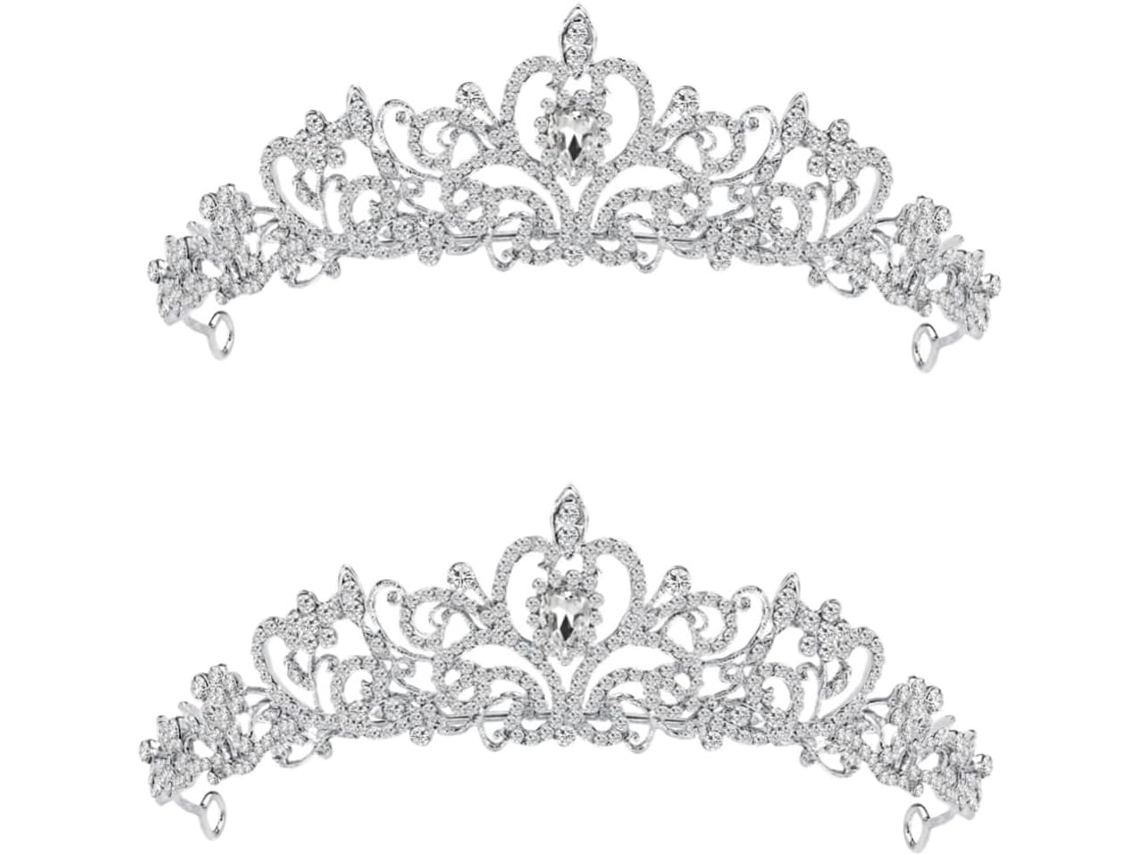 Tiara De Diamantes De Imitación Vintage De 2 Piezas, Elegante, Ideal Para Bodas Y Eventos Especiales.