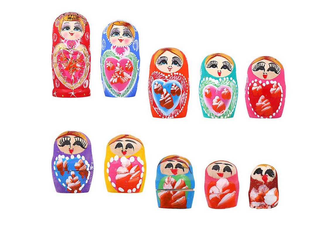 10 piezas muñeca anidada ALLINLESS