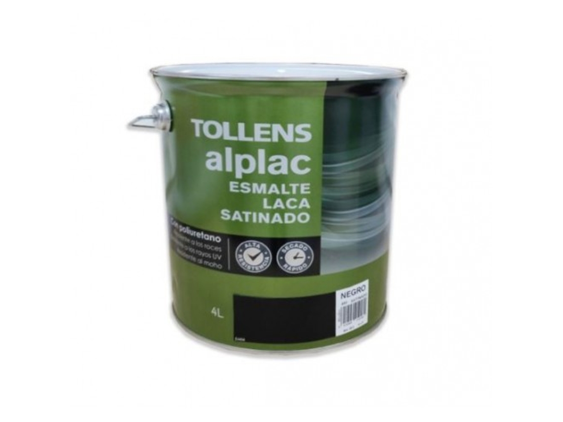 Esmalte Laca Satinado Alp-Lac 4 Lt (Negro 491)