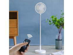 Ventilador telescópico plegable Changhong con control remoto, ventilador eléctrico silencioso y ajustable de 4 velocidades para dormitorios y oficinas.