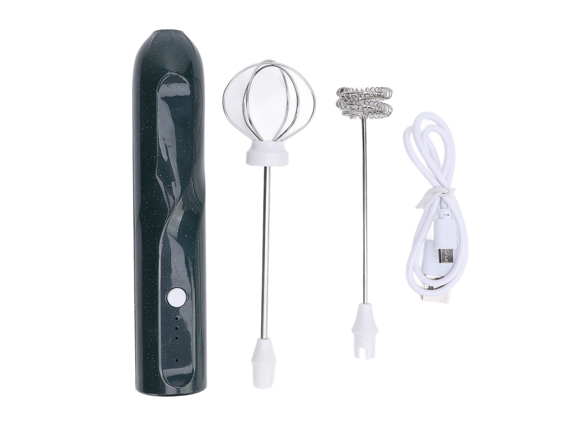 Espumador De Leche Recargable Con 2 Accesorios, Batidora Eléctrica Para Café Y Huevos.