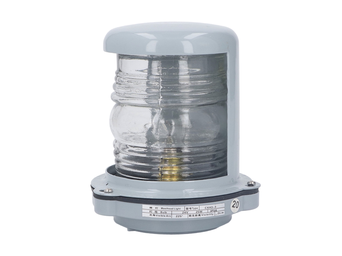 Ycy-luz De Navegación Blanca Impermeable Proa Barco Lanterna Señal Mástil 24v Para Barcos 12m