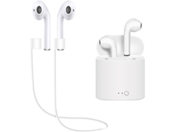 Auriculares Bluetooth True Wireless ANSELF I7 (In Ear - Micrófono - Blanco)