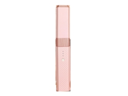 Plancha De Pelo Sin Cable Para Alisar Y Rizar Rápido Calentamiento Protege El Pelo Rizador Alisador Rosa 2 En 1