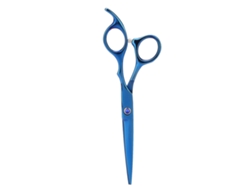 Tijeras Profesionales De Corte De Pelo Para Perros, Tijeras De Peluquería Y Thinning, Cuchillas Curvas Azules