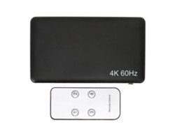 Conmutador Hdmi De 4 Entradas Y 1 Salida, 4k 60hz, Control Remoto, Convertidor Full Hd, Ps4 Y Tv.