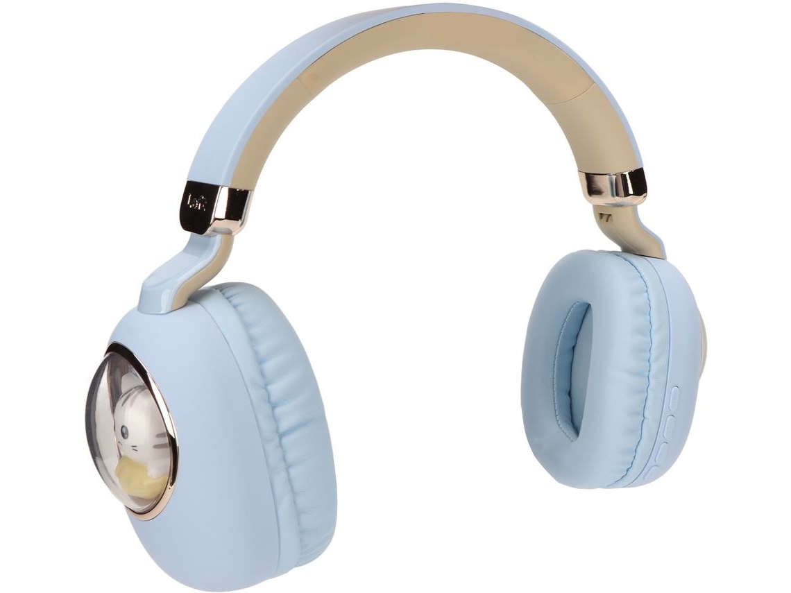 Auricular Inalámbrico Bluetooth YIZHOOD GW001 Lámpara LED (Over Ear - Azul)