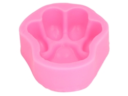 Molde De Silicona Flexible Con Forma De Pata De Gato/perro Para Pasteles, Chocolate, Fondant Y Manualidades, Color Rosa.