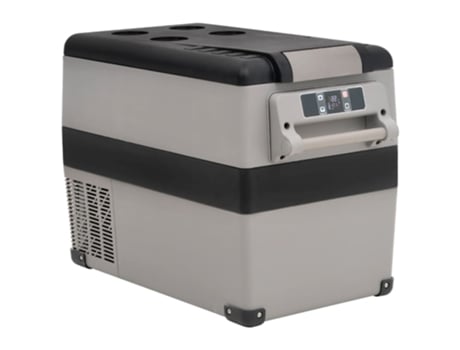 Nevera VIDAXL con asa PP y PE negro y gris 35 L