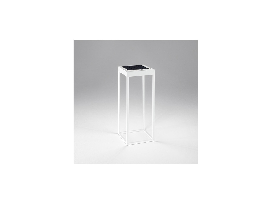 Lámpara de mesa solar y recargable CAGE de PERENZ Blanco Mate Al. 50 cm