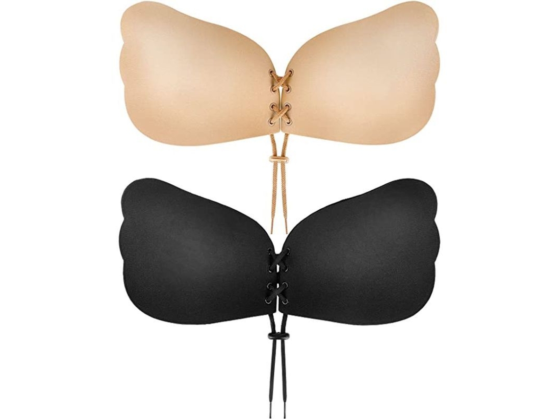 2026-sujetador Adhesivo Invisible Sin Tirantes Y Sin Espalda, Push Up, 2 Pares, Soporte Firme, Lavable