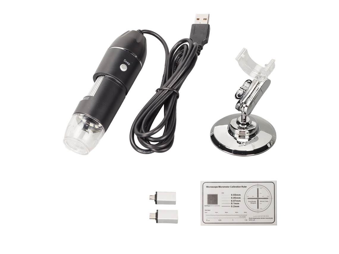 Microscopio Digital Portátil De 1600 Aumentos, De Mano, Con Conexión Usb Y Ajustable Para Reparación De Joyería Electrónica.
