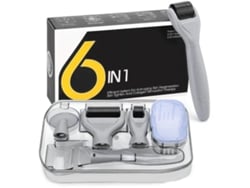 Rodillo de microagujas para rostro y cuerpo, 6 en 1, de titanio, 300 y 720 agujas, 0,2 Yizhood