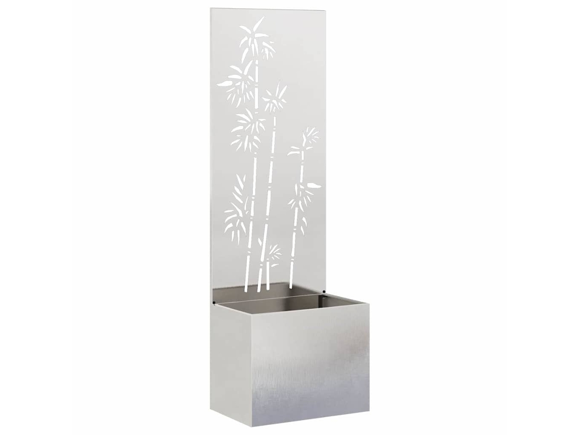 Maison Exclusive - Pantalla De Privacidad Para Jardín Floral Plata 50 X 140 Cm