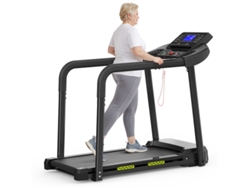 Esta Cinta De Correr Con Plataforma Para Personas Mayores Cuenta Con Una Estructura Estable, Una Gran Pantalla Led Y Pasamanos Extendidos.