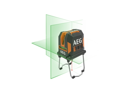 AEG Nivel láser de 2 líneas verde y plomada