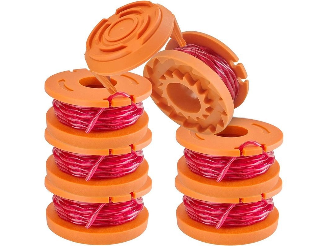 Carrete De Hilo Para Cortacésped Worx 20v Wa0004.1 Compatible Con Wg163 Wg160 Wg150 (2 Unidades)