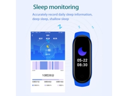 Pulsera Inteligente M6 Con Monitor De Frecuencia Cardíaca Y Presión Arterial, Clasificación Ip67, Compatible Con Android E Ios.