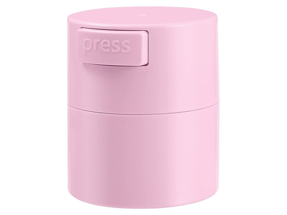 Tarro Sellado Para Pegamento De Pestañas, Caja De Almacenamiento De Pestañas, Estuche De Maquillaje, Suministros Para Extensiones, Rosa