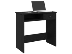Escritorio | Mesa | Mesa de escritura 80x40x75 cm Contrachapado negro