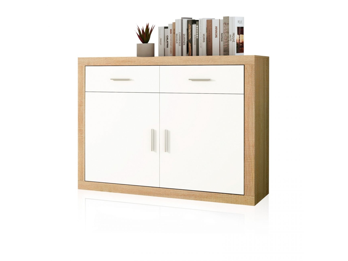 Aparador Nuka Cambria - Blanco 120 x 90,2 x 41,4 cm