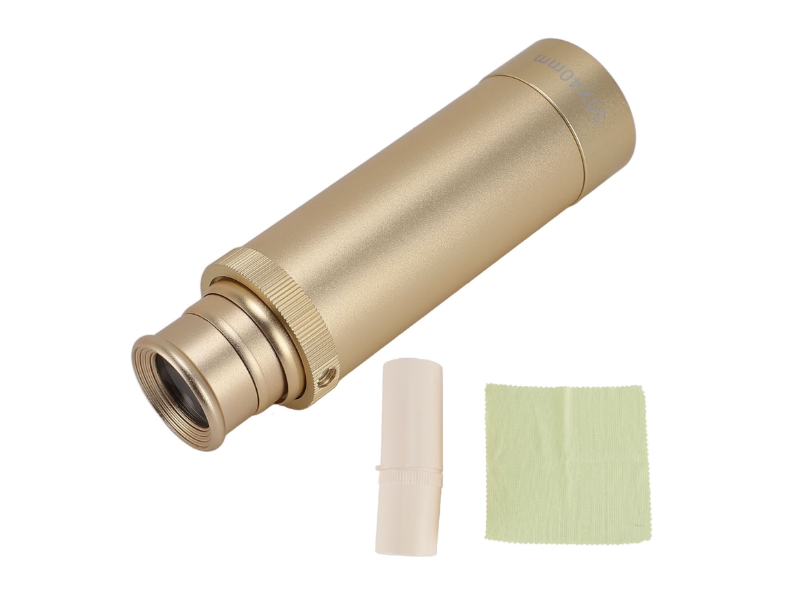 Telescopio monocular de mano de estilo retro vintage para uso marino y de observación.